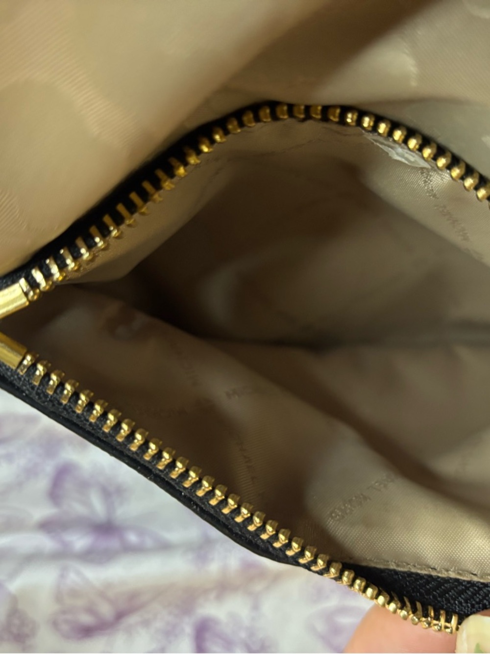 🌀Michael Kors Beige Leopard Print Nylon Backpack - Picture 8 of 9